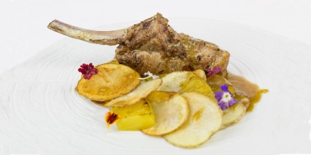 Chuleta de cerdo con piña al curry1