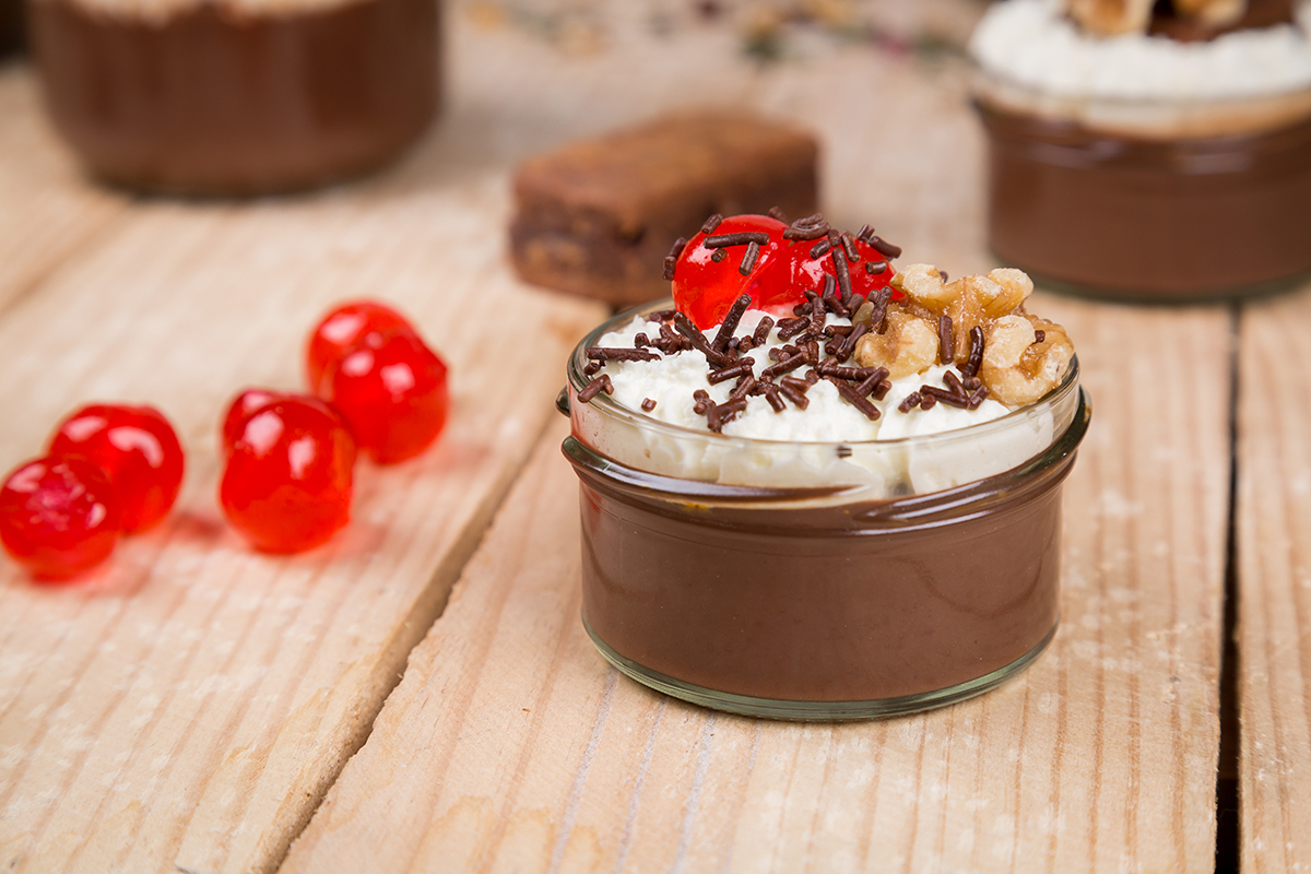 Chocolate pudding in a jar Sous Vide Cooking