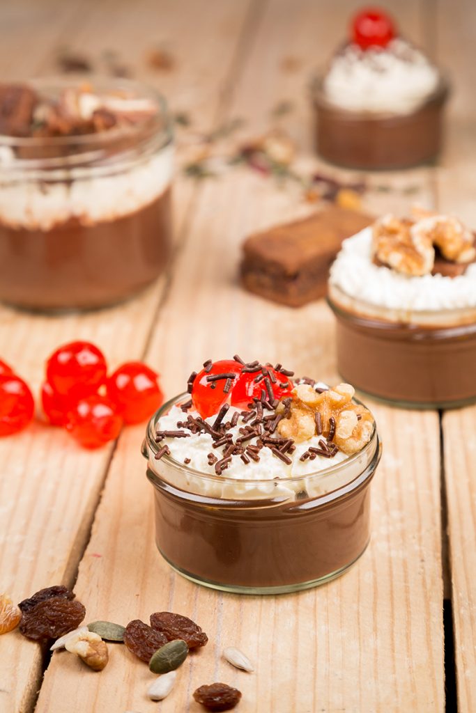 Chocolate pudding in a jar Sous Vide Cooking