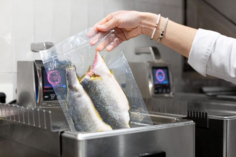 Lomo de lubina con vinagreta de