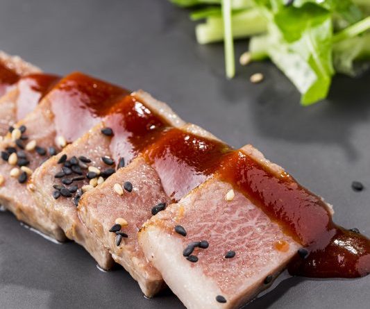 Bluefin tuna belly with sour and spicy sauce | sous-vide cookingSous Cooking